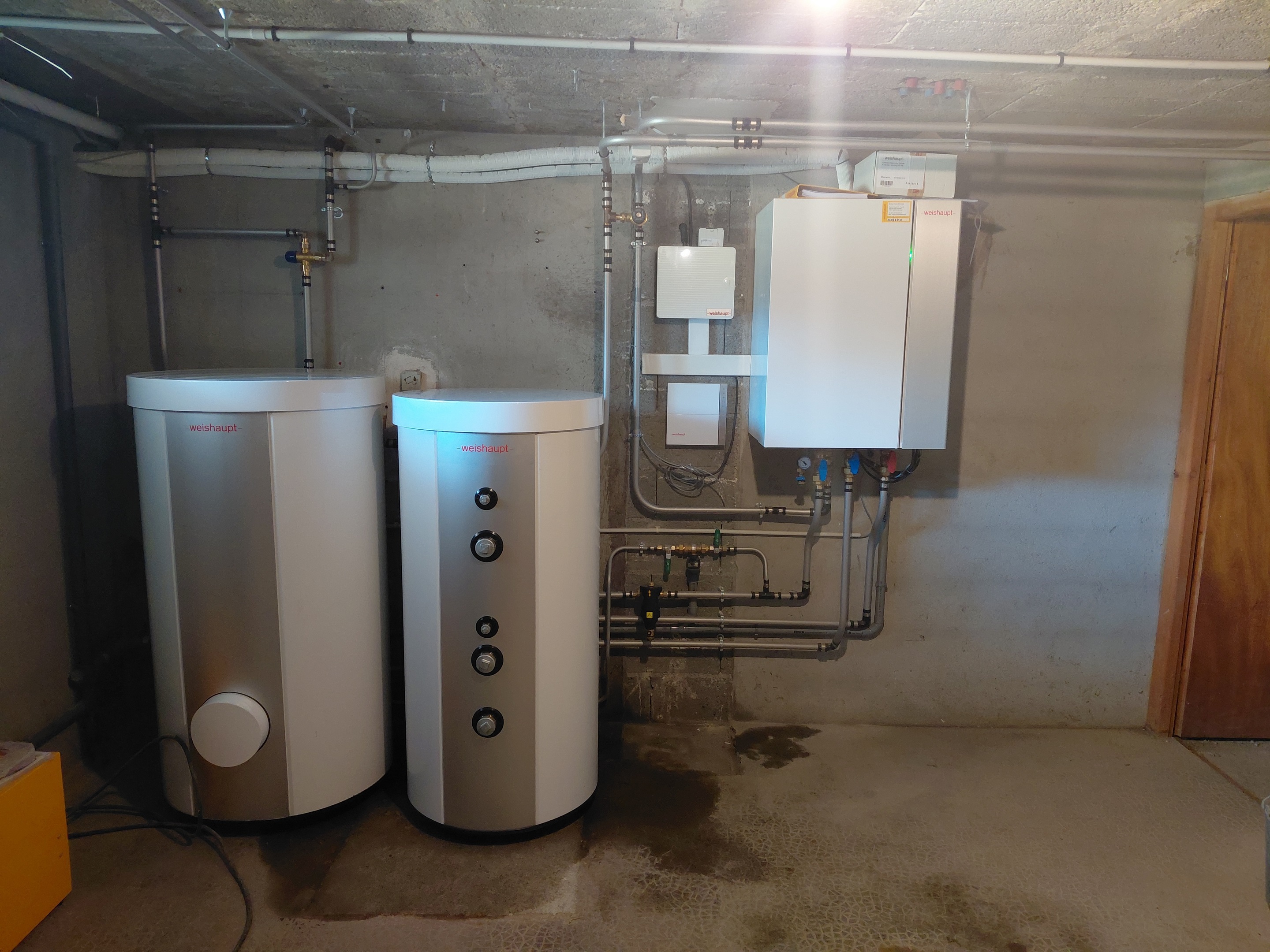 Installation pompe à chaleur Weishaupt